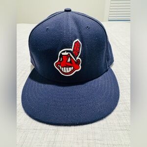 Cleveland Indians New Era Navy 59FIFTY Fitted Cap